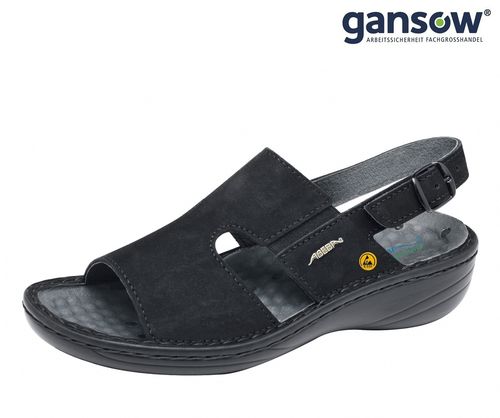Abeba Reflexor® Comfort ESD Sandale 36872, schwarz