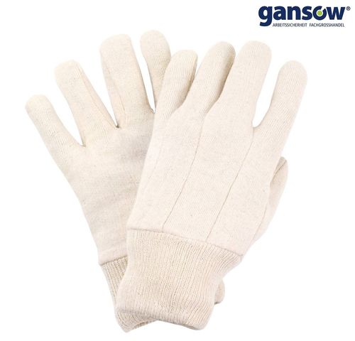 240 Paar Nitras Baumwoll-Jersey-Handschuhe mit Strickbund